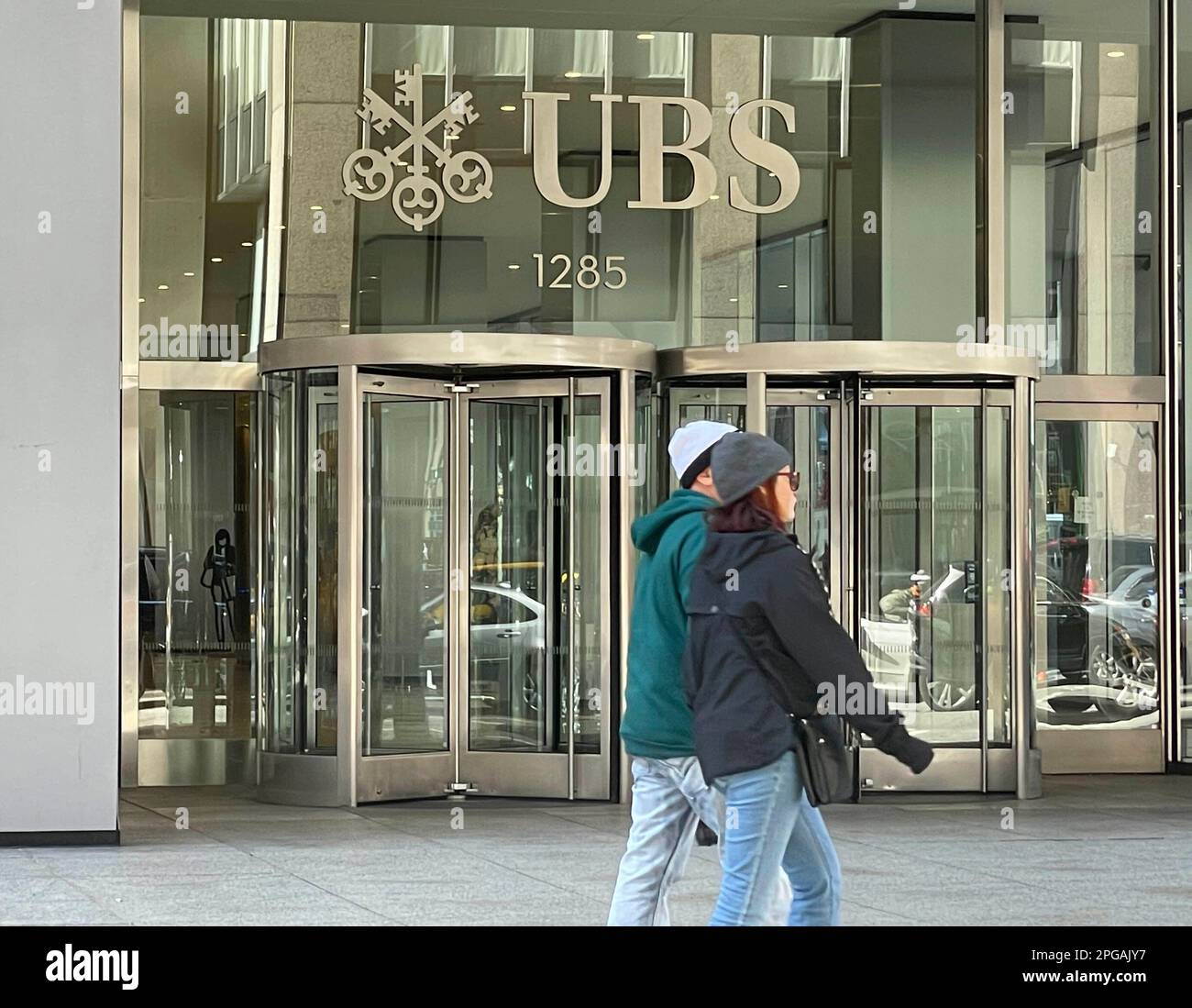 Photo by STRF/STAR MAX/IPx 2023 3/21/23 UBS Headquarters is seen on