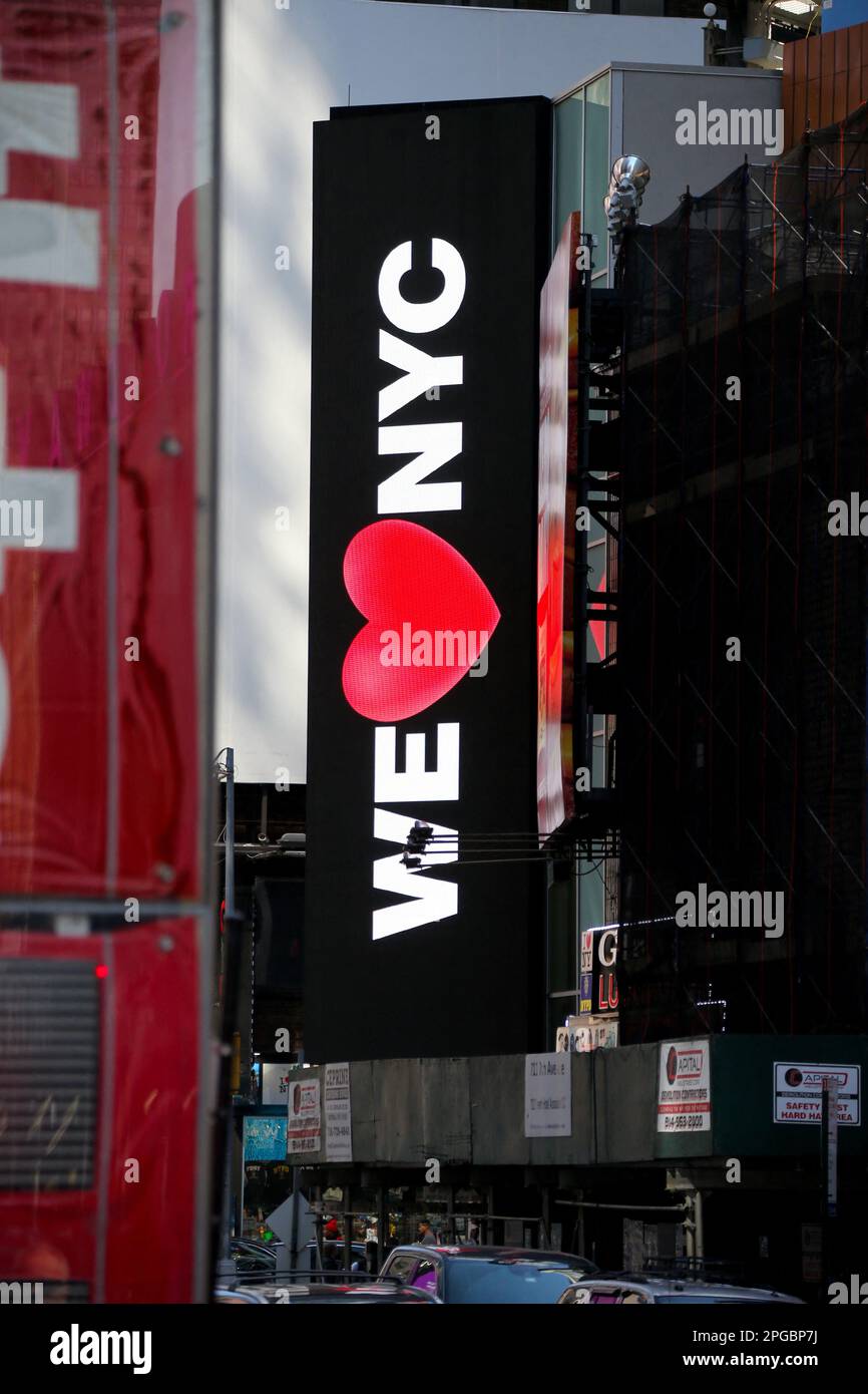 New York, ??tatsUnis. 21st mars 2023. Nous adorons le nouveau logo de
