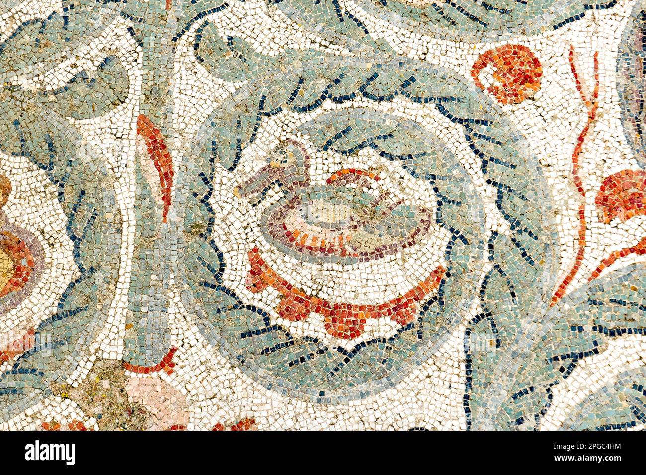 Mosaïques romaines à Villa Romana del Casale, Piazza Armerina, Sicile, Italie, site classé au patrimoine mondial de l'UNESCO Banque D'Images