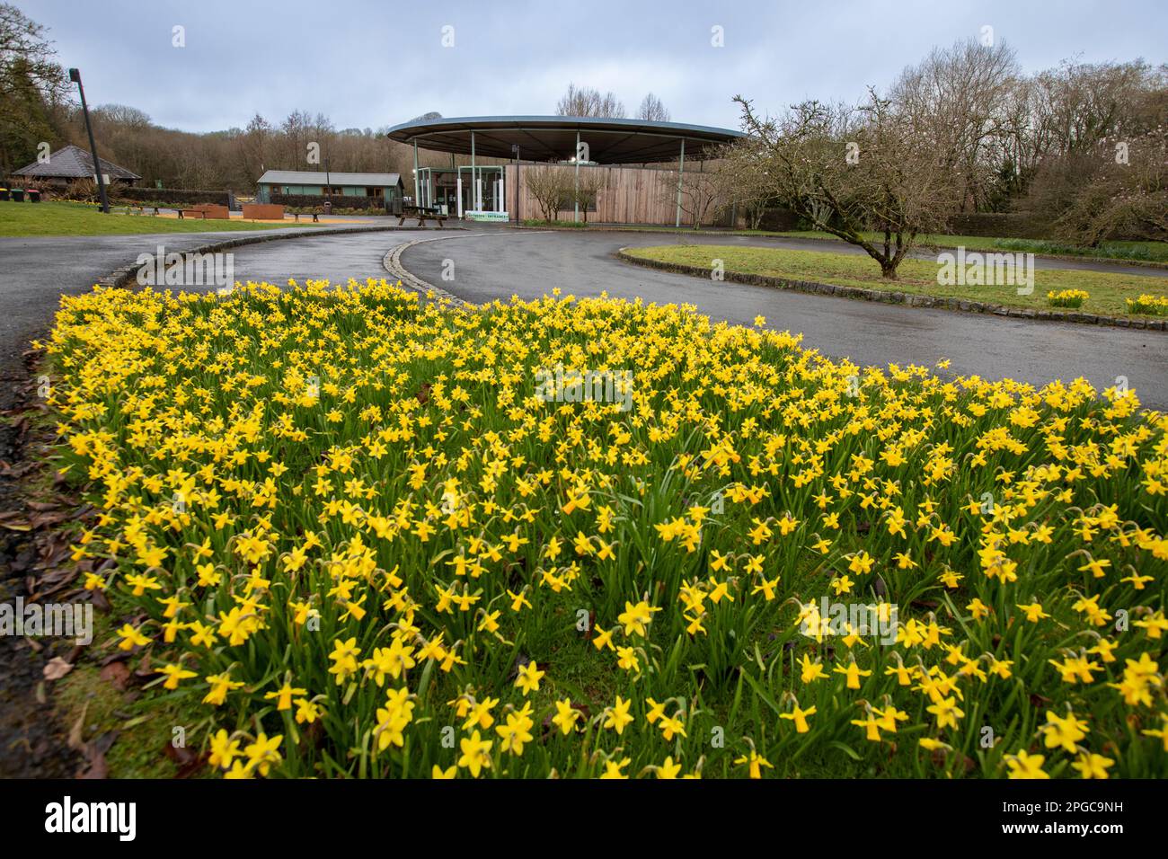 L'entrée du jardin botanique national du pays de Galles est consacrée à