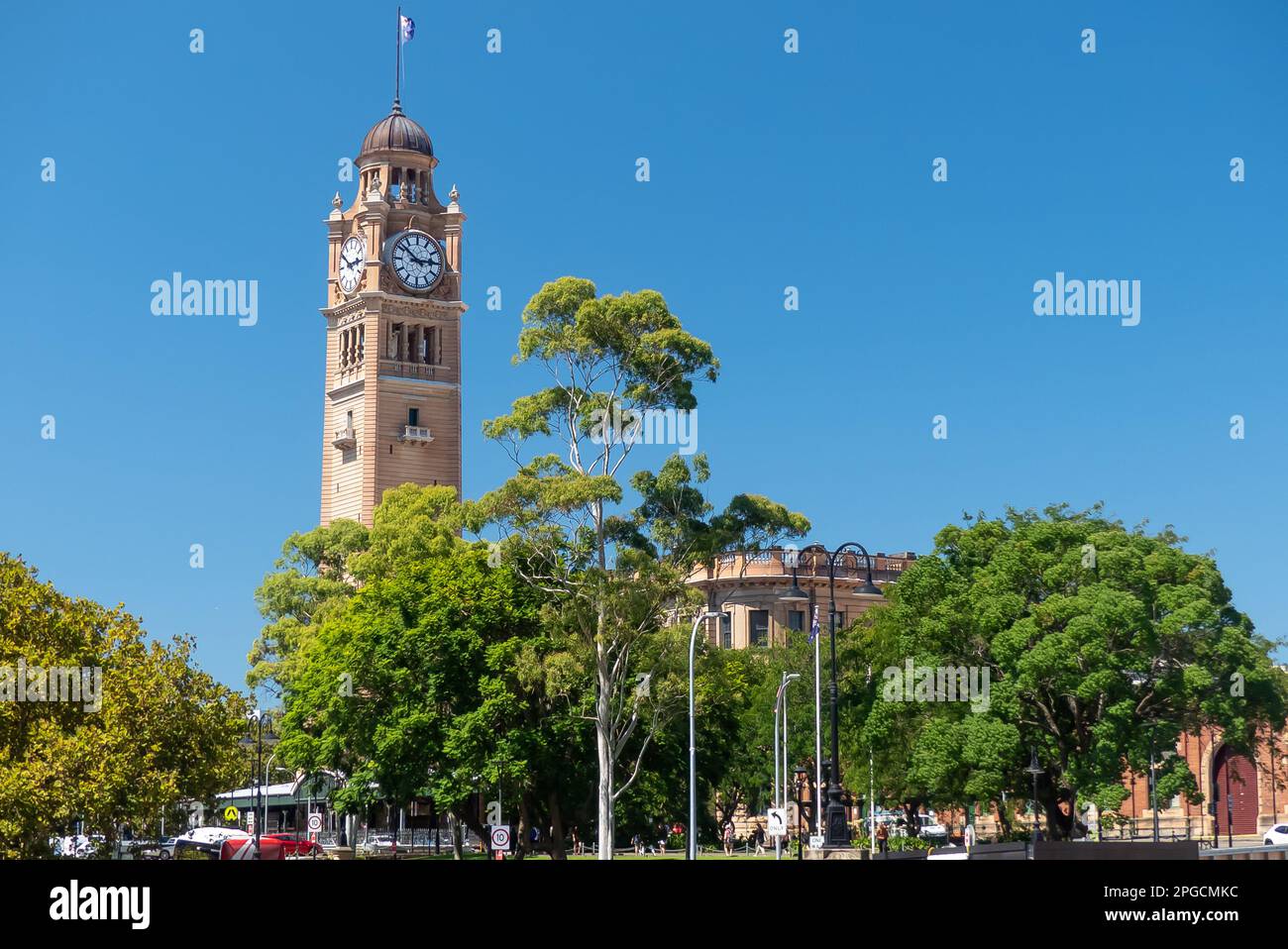 Sydney, Australie : tour de l'horloge de la gare centrale Banque D'Images