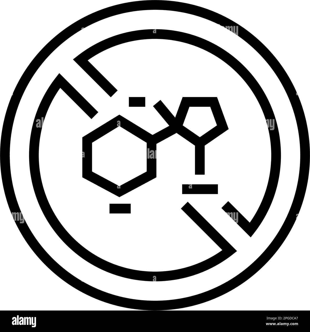 illustration du vecteur de l'icône de la ligne d'arrêt de nicotine Illustration de Vecteur