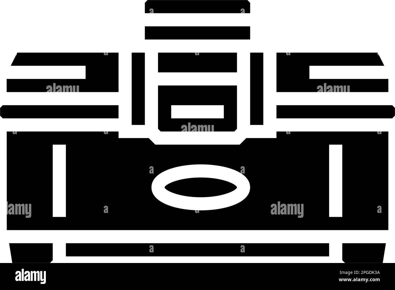 illustration vectorielle d'icône de glyphe de garage toolbox Illustration de Vecteur