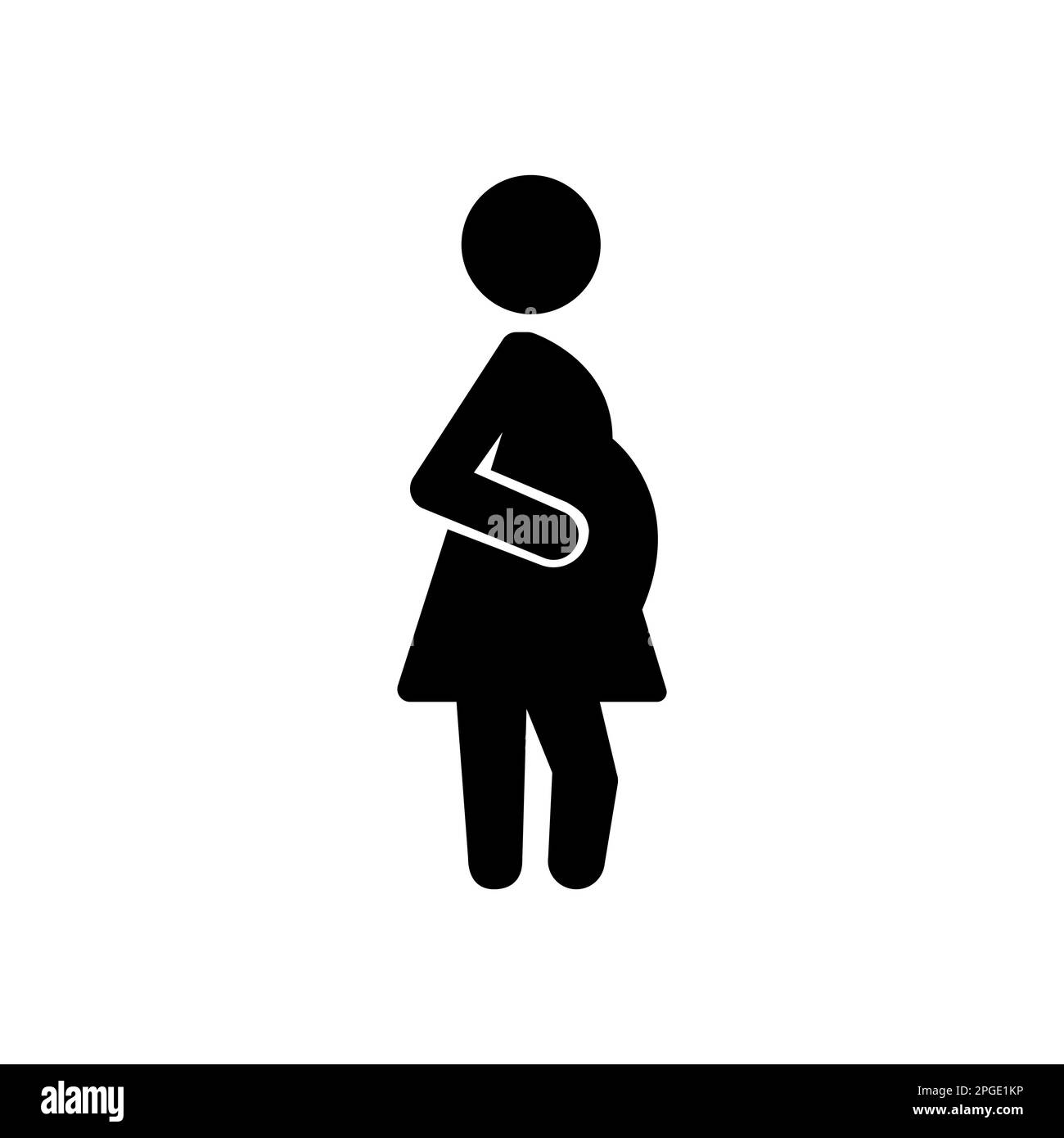 Femme enceinte vecteur vecteurs icône Banque de photographies et d’images à haute résolution Alamy