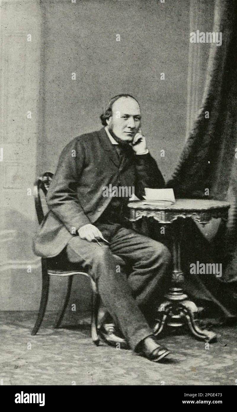 Portrait de Thomas Stevenson, père de Robert Louis Stevenson. Banque D'Images