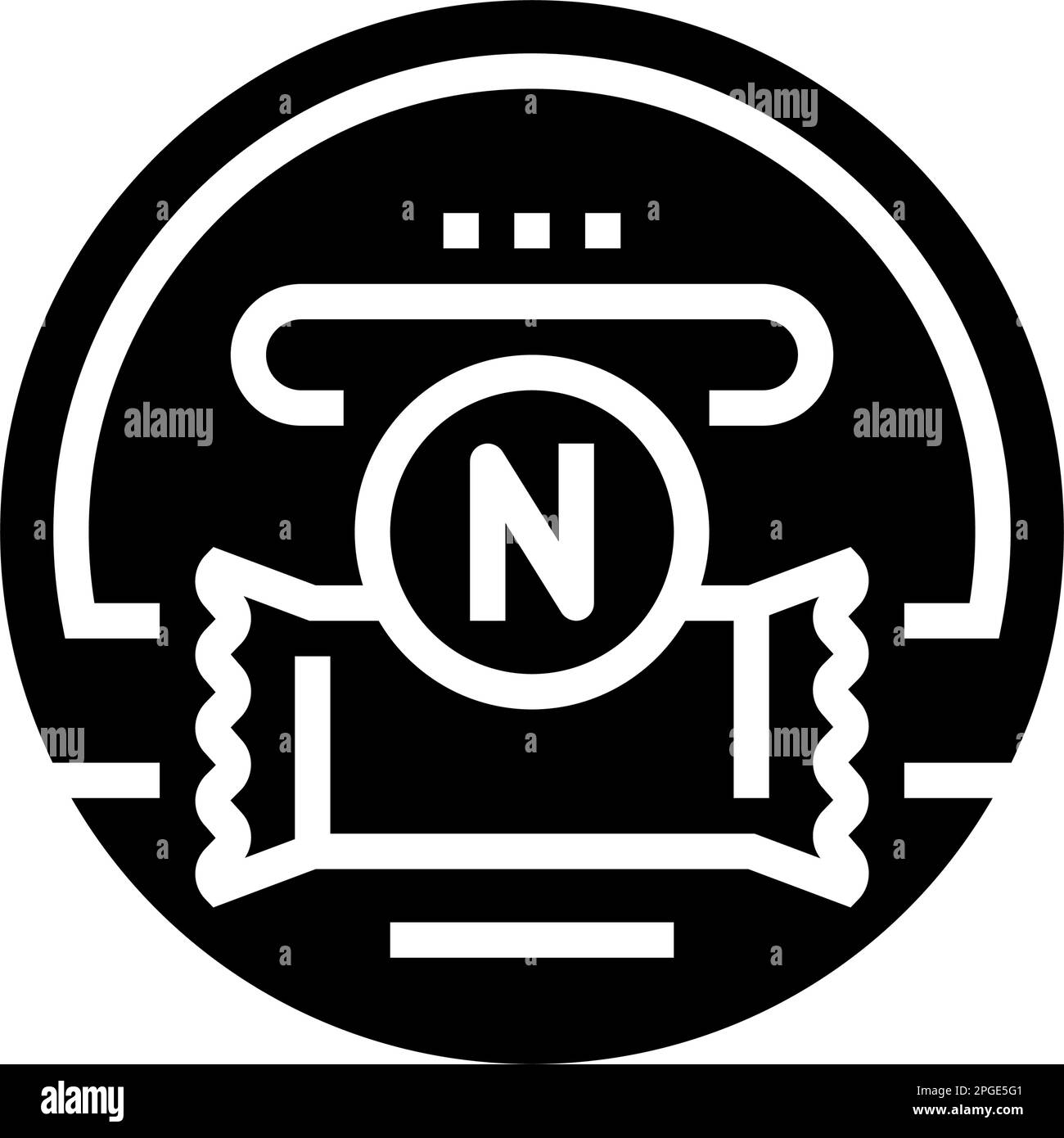 illustration du vecteur de l'icône de glyphe de la poche de nicotine de snus Illustration de Vecteur