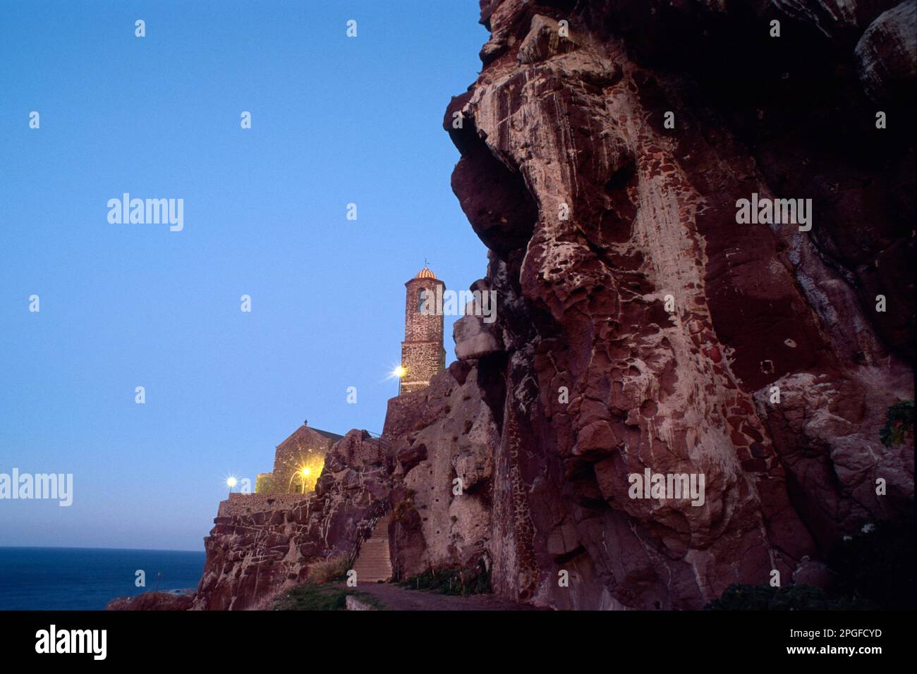 Cathédrale de S.Antonio Abate à Castelsardo (Anglona), Sassari, Sardaigne, Italie Banque D'Images