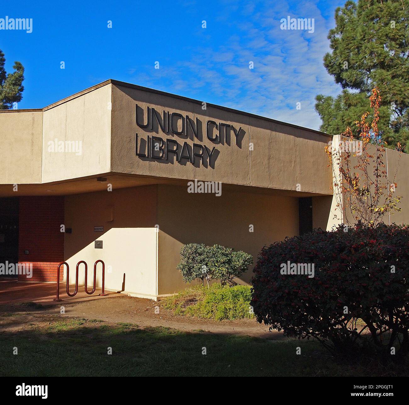 Succursale de la bibliothèque d'Union City du système de bibliothèque publique du comté d'Alameda, Californie Banque D'Images