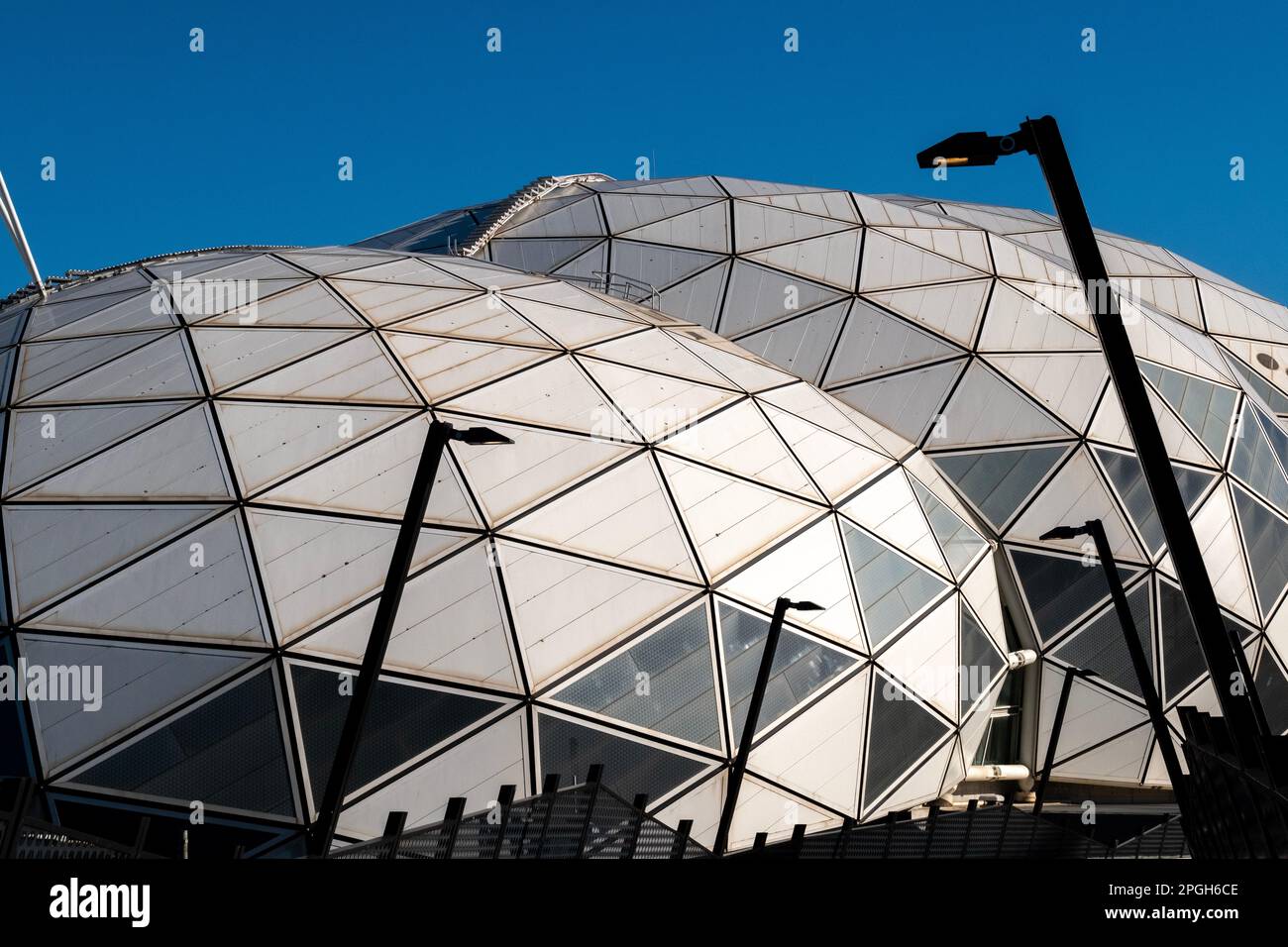 Le Melbourne Rectangular Stadium dans le quartier des sports et des divertissements, Melbourne, Victoria, Australie Banque D'Images