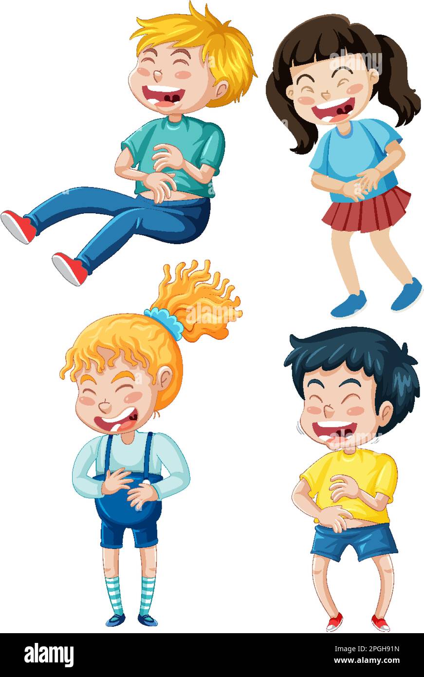 Collection d'illustrations de rire Illustration de Vecteur