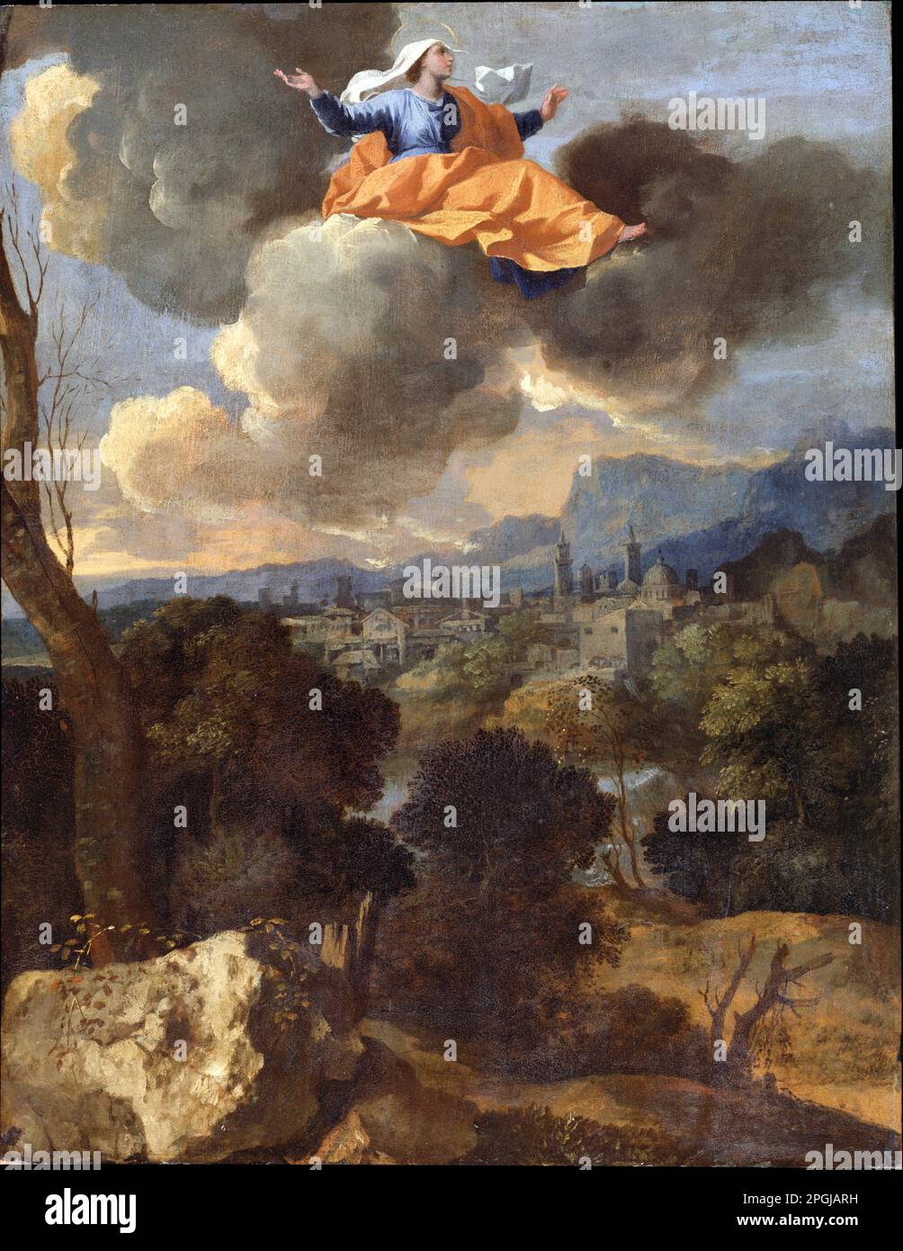 La traduction de Saint Rita de Cascia mi-1630s par Nicolas Poussin Banque D'Images