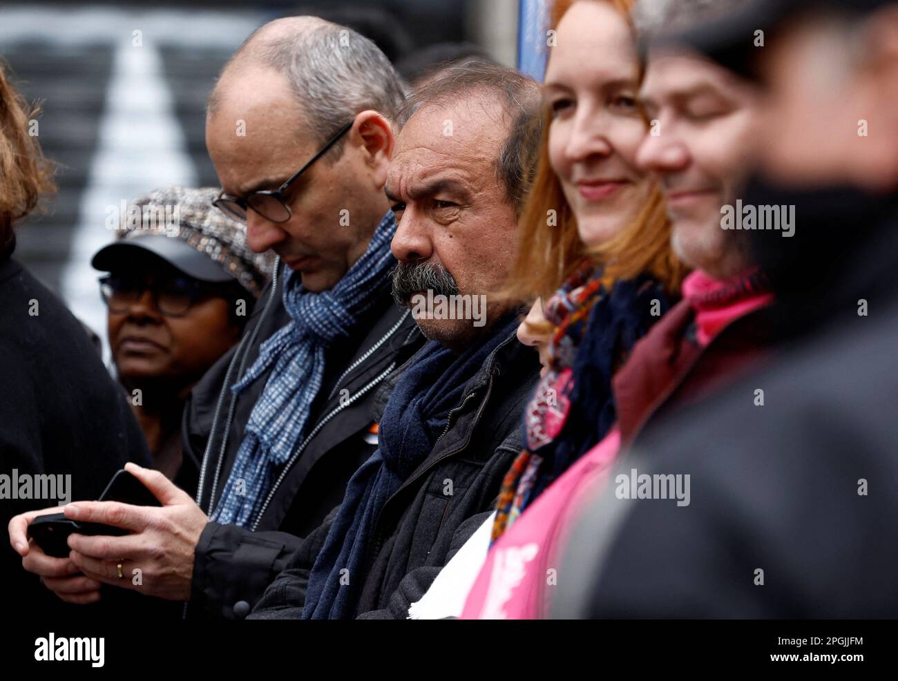 Laurent Berger, secrétaire général de la Confédération française démocratique du travail (CFDT Laurent Berger, secrétaire général de la Confédération française démocratique du travail (CFDT