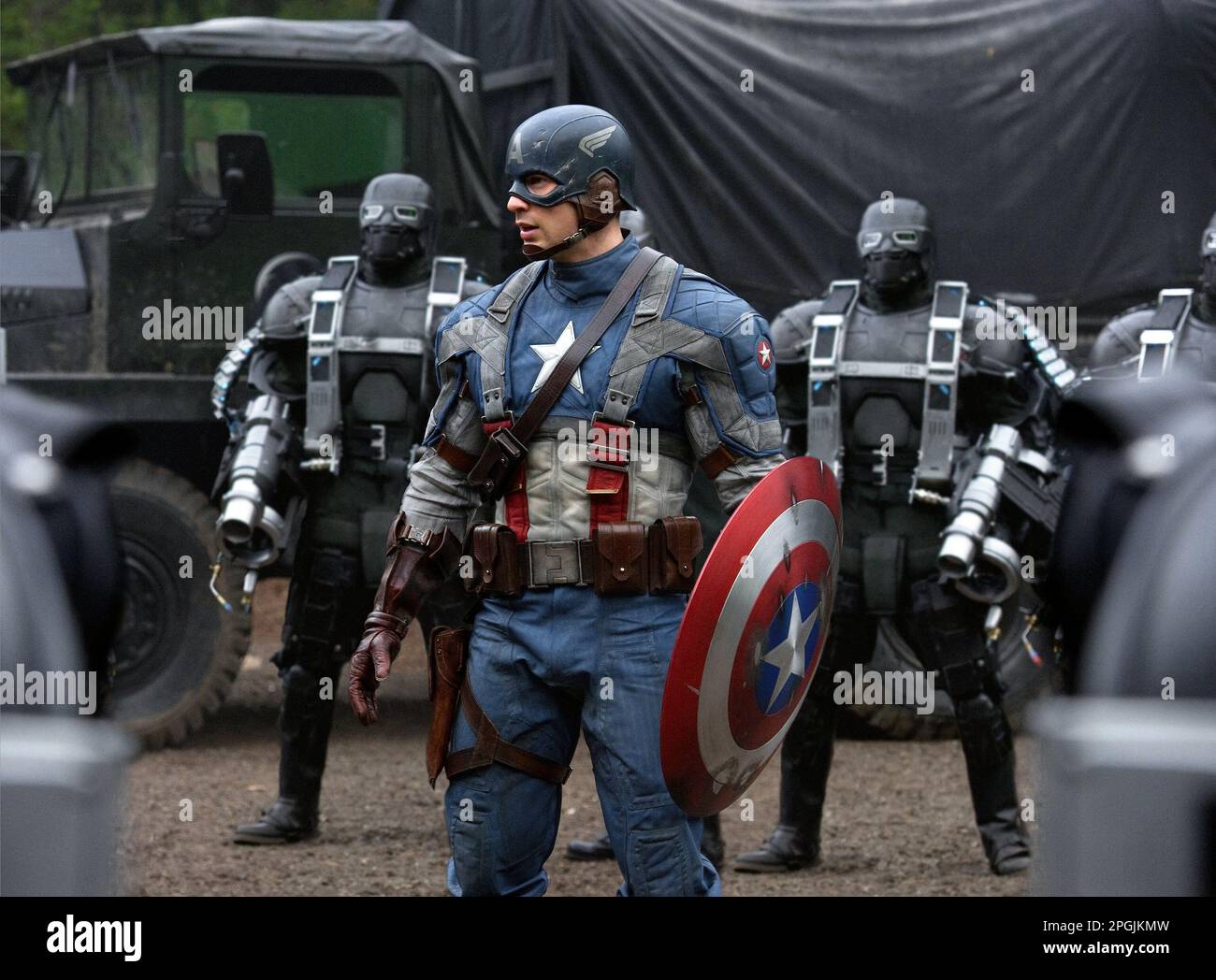 Captain America The First Avenger Chris Evans Banque D'Images