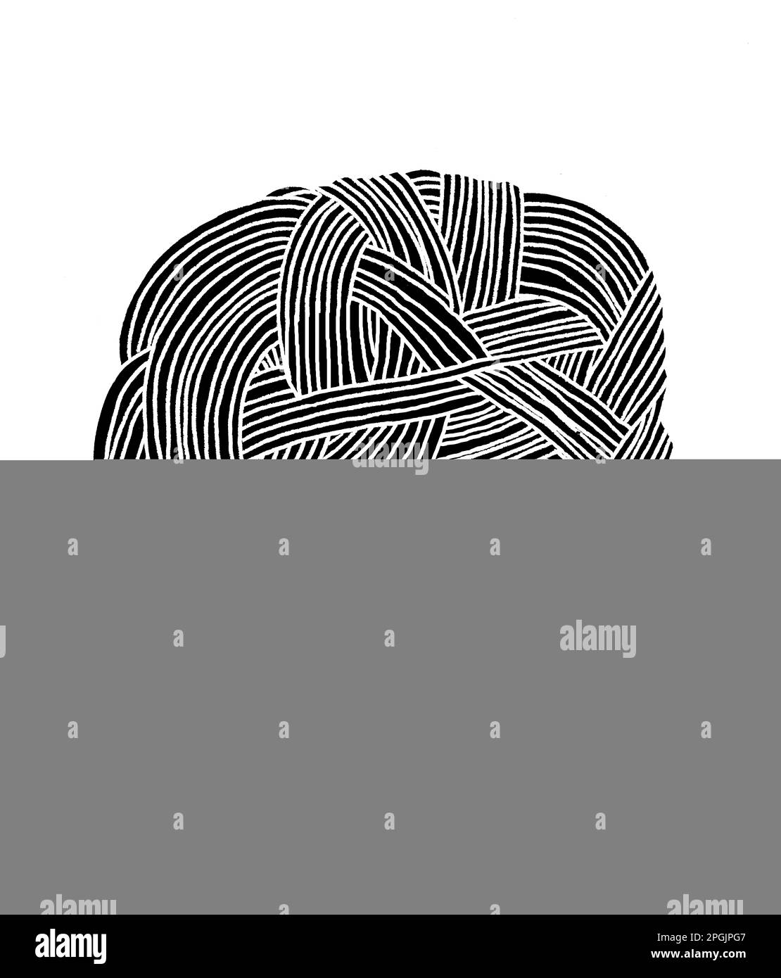 Mars est traversé par un réseau dense de canaux Banque D'Images