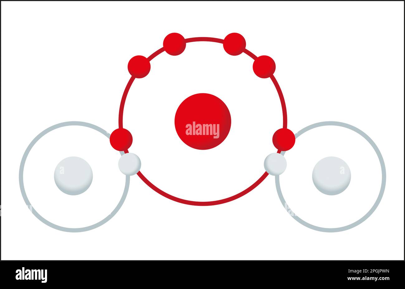 Molécule d’eau Banque D'Images