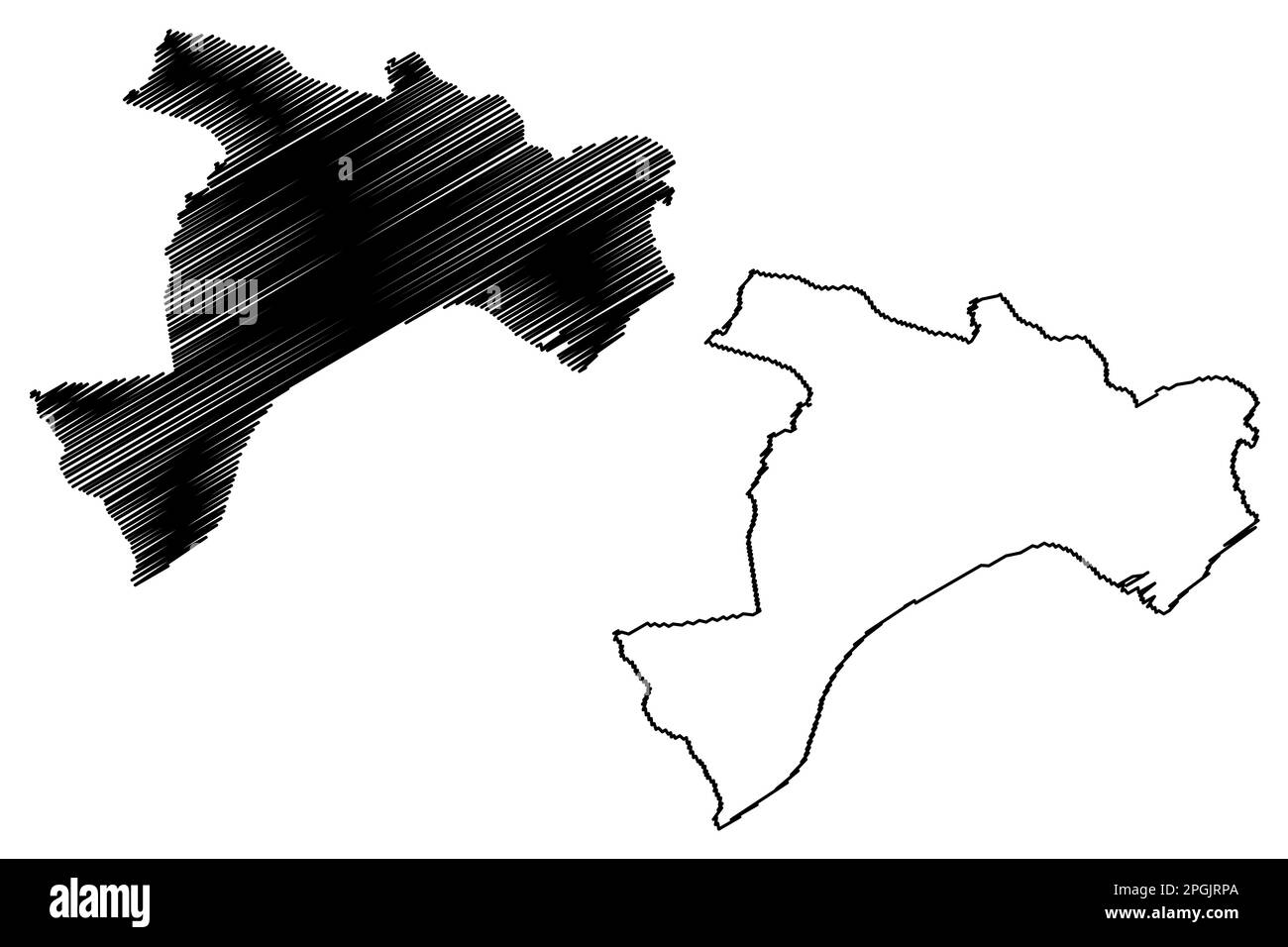 Ville et Métropolitaine de Salford (Royaume-Uni de Grande-Bretagne et d'Irlande du Nord, comté métropolitain et cérémoniel du Grand Manchester, Illustration de Vecteur