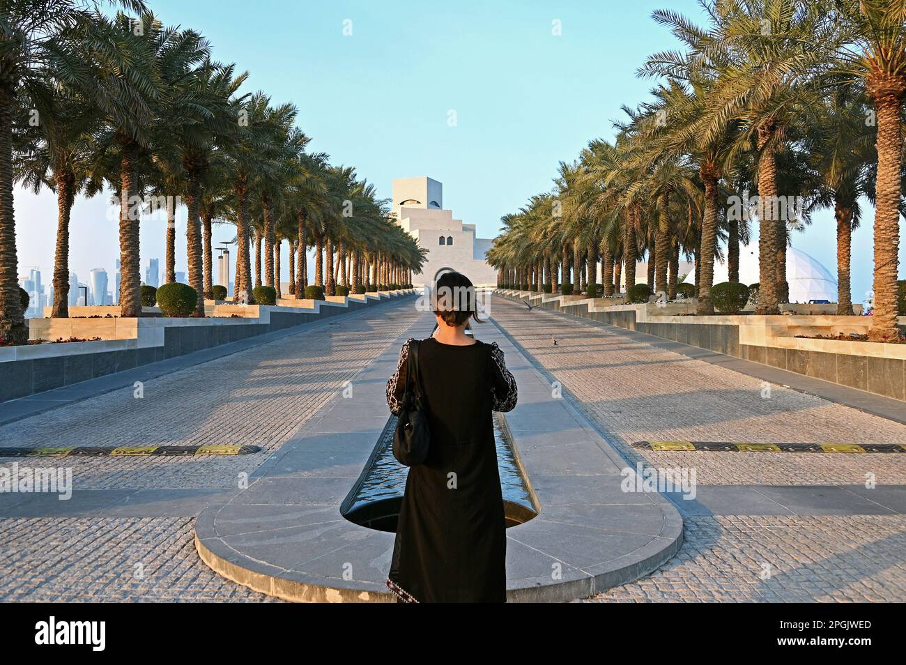 Musée d'art islamique par l'architecte I. M. PEI, Doha, Qatar Banque D'Images