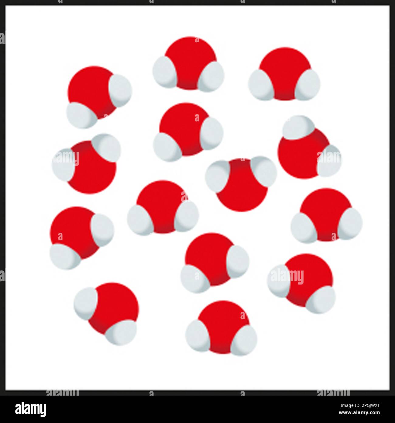 Molécule d’eau Banque D'Images