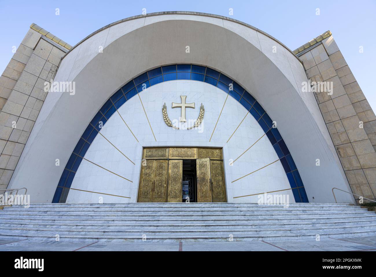 Tirana, Albanie. Mars 2023. Vue extérieure Cathédrale de la