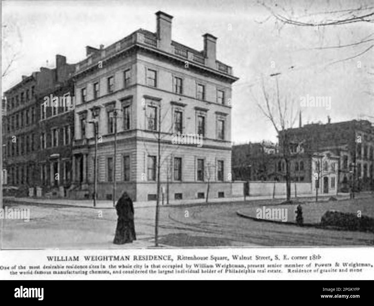 Weightman House, se Corner 18th & Walnut Streets, Rittenhouse Square, Philadelphie Banque D'Images