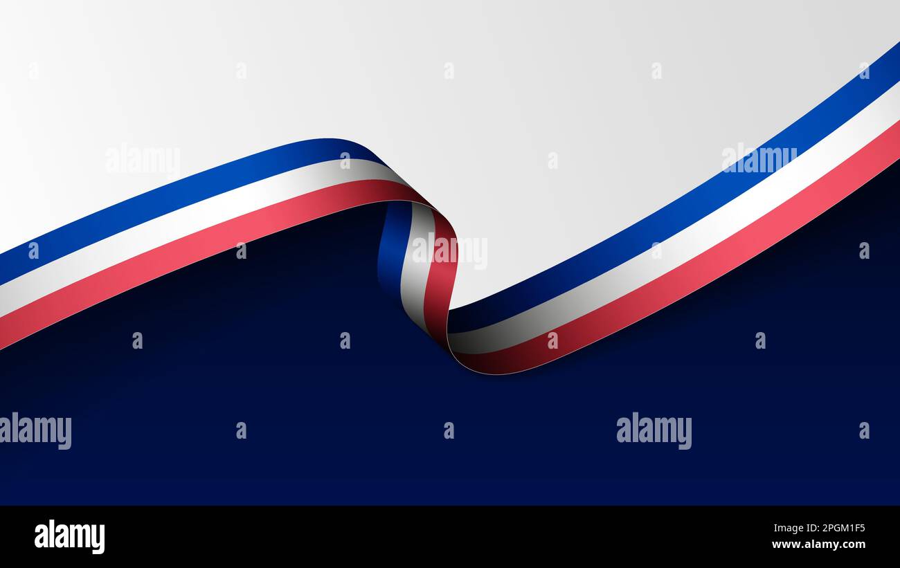 France ruban drapeau arrière-plan. Élément d'impact pour l'utilisation que vous voulez en faire. Illustration de Vecteur