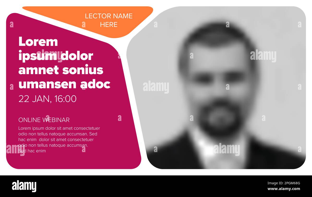 Modèle de couverture d'événement Facebook pour le webinaire en ligne