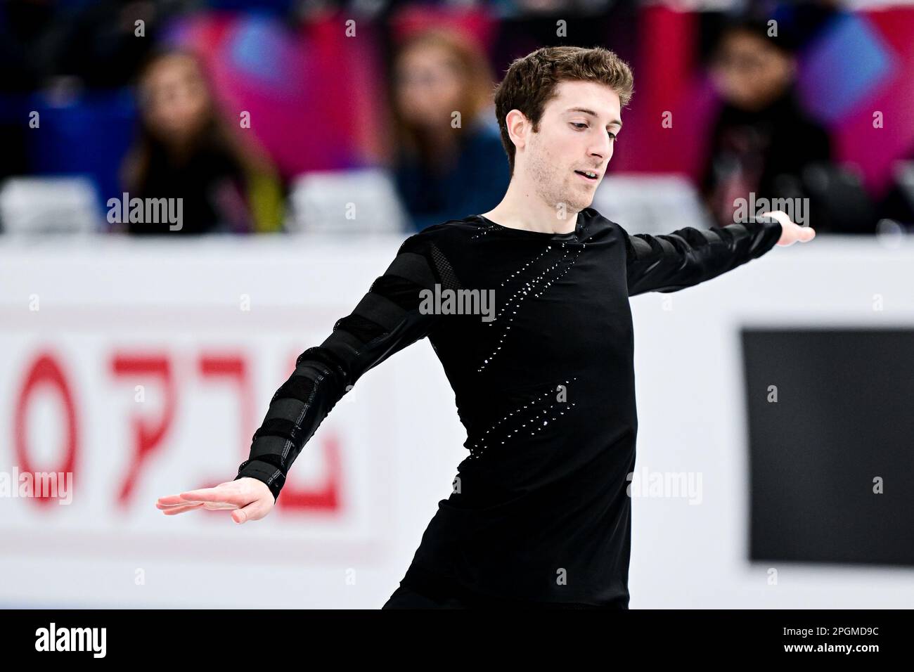 Morisi KVITELASHVILI (GEO), pendant le programme hommes courts, aux Championnats du monde de patinage artistique 2023 de l'UIP, à Saitama Super Arena, sur 23 mars 2023 à Saitama, au Japon. Credit: Raniero Corbelletti/AFLO/Alay Live News Banque D'Images