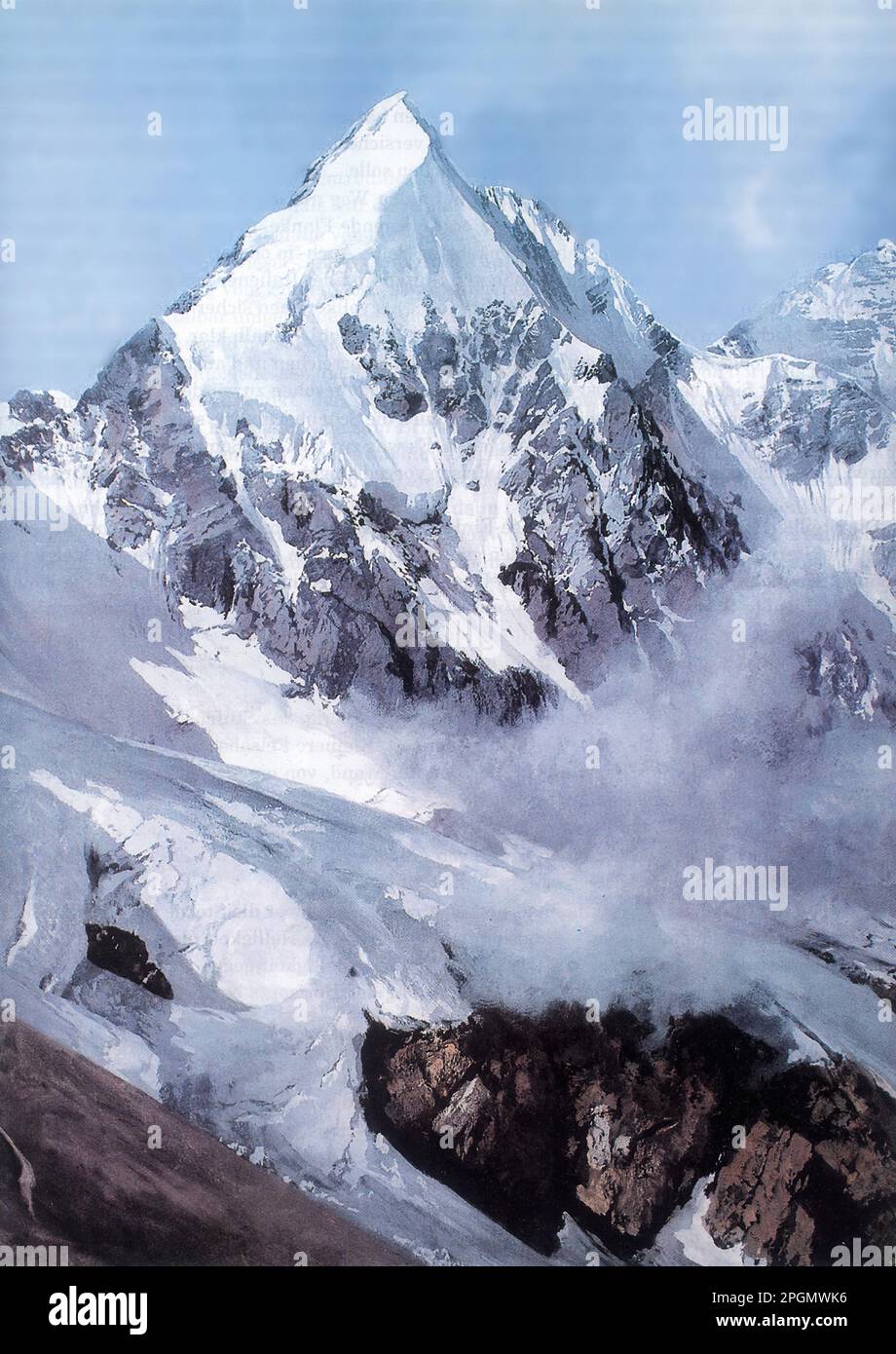 Compton Edward Theodore - Königspitze - École allemande - 19th Century - Compton Edward Theodore - Königspitze - École allemande - 19th Century Banque D'Images