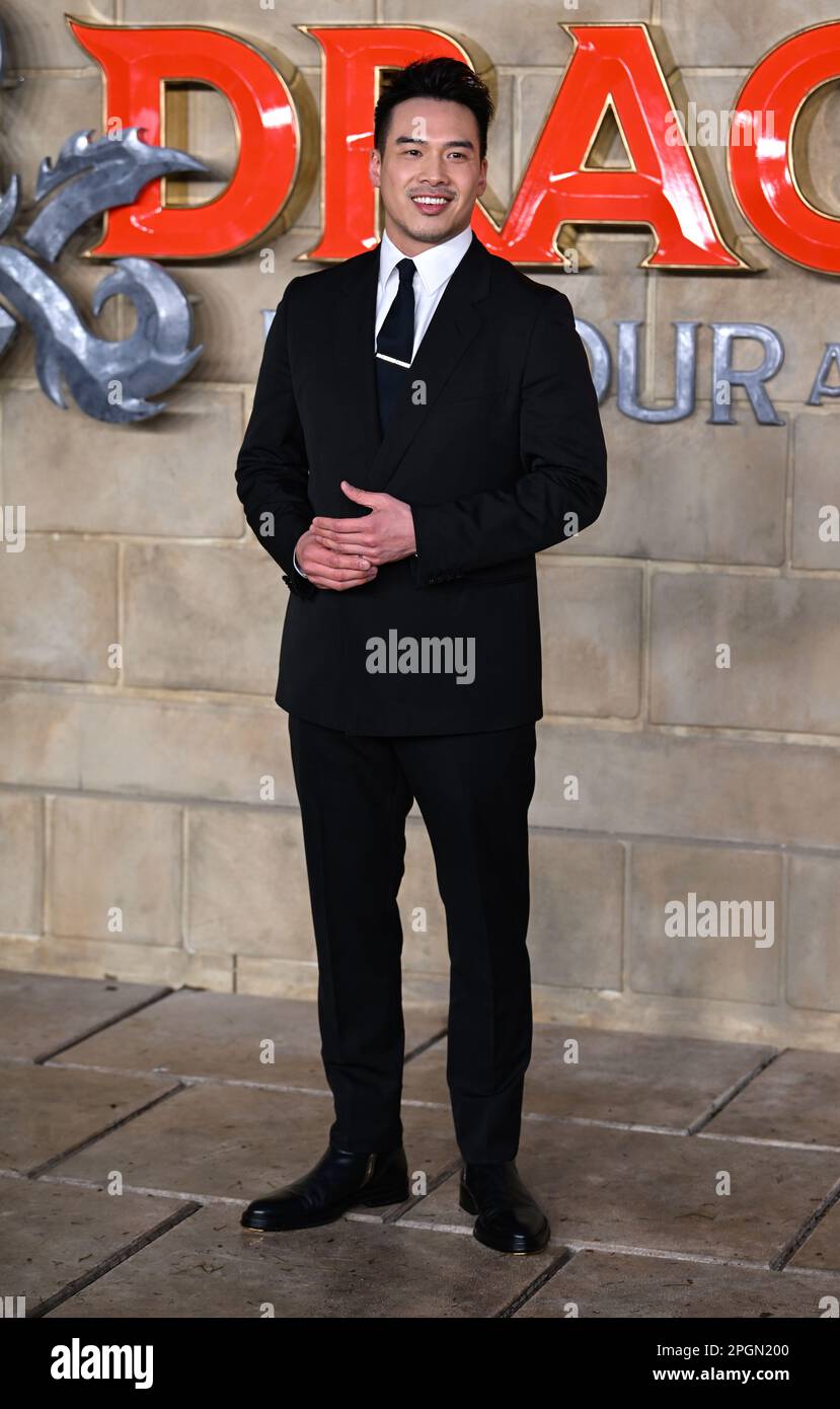 Londres, Royaume-Uni. 23rd mars 2023. 23 mars 2023, Londres, Royaume-Uni. Jason Wong arrive à la première de Dungeons & Dragons au Royaume-Uni : Honor Among Thieves, Cineworld Leicester Square, Londres. Crédit : Doug Peters/Alamy Live News Banque D'Images