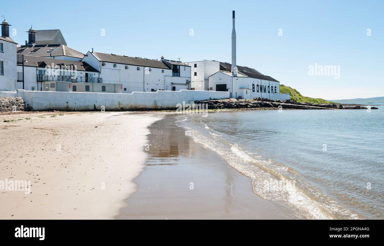 Scotland Islay, distillerie Bowmore Banque D'Images