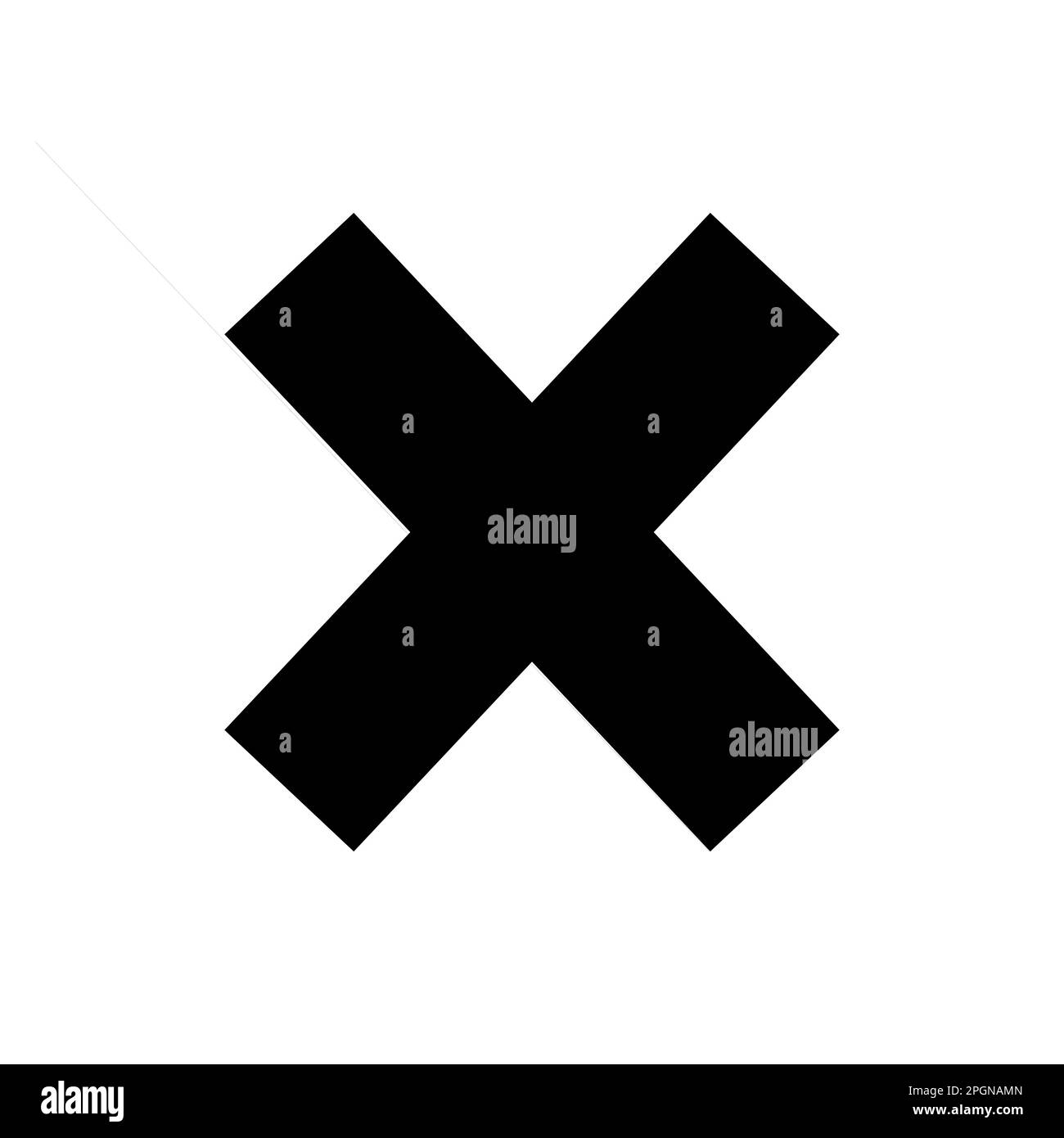 Graphique vectoriel monochrome d'un signe de multiplication. Cela pourrait être utilisé dans l'enseignement des mathématiques au niveau primaire ou secondaire Illustration de Vecteur