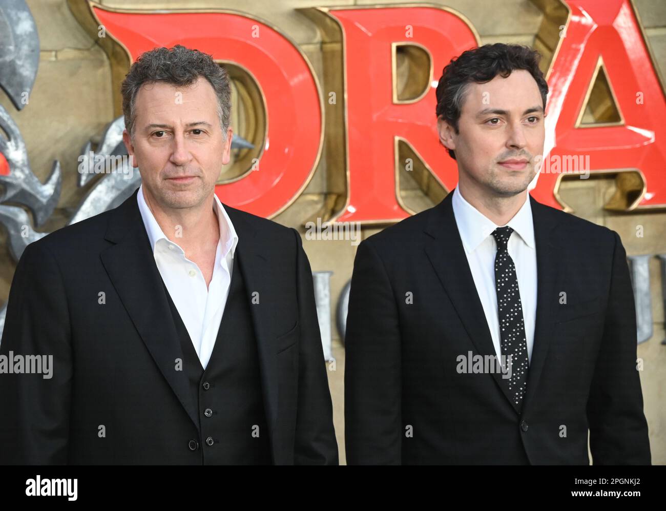 John Francis Daley participe à la première de Dungeons & Dragons: Honor Among Thieves, Londres, Royaume-Uni. Photo prise le 23 mars 2023. Crédit : voir Li/Picture Capital/Alamy Live News Banque D'Images