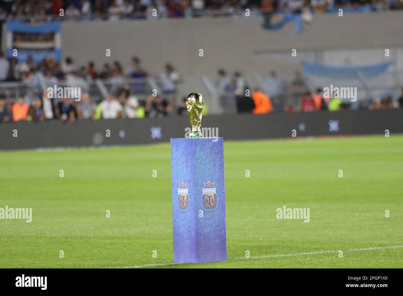 Ciudad Autonoma de Buenos Aires, Argentine, 24, mars 2023. Coupe du monde de la FIFA pendant le match entre l'équipe nationale Argentine contre l'équipe nationale Panamá, match amical . Crédit: Fabideciria. Banque D'Images