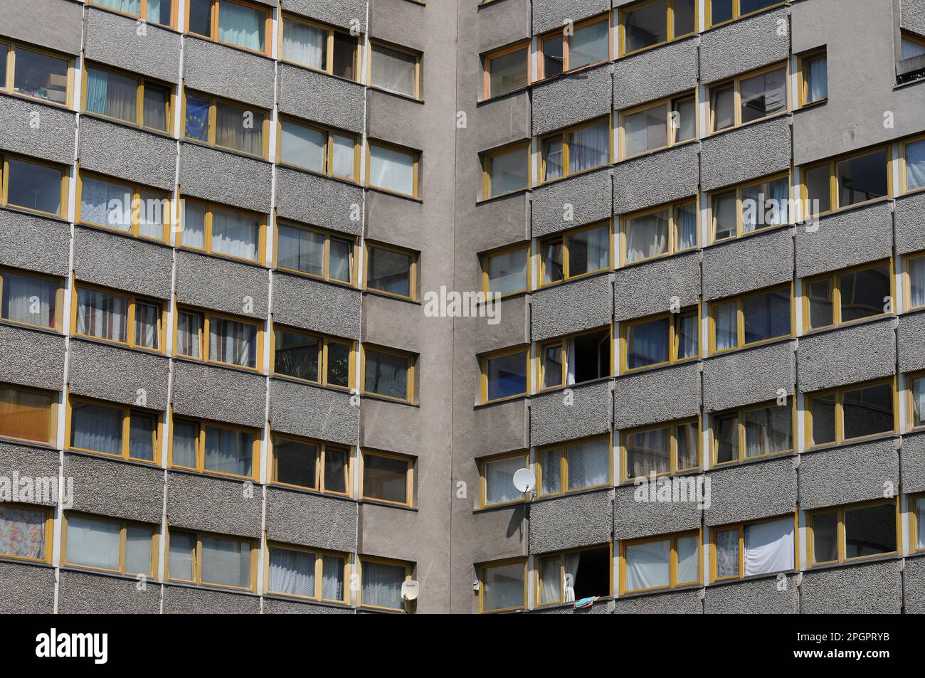 Maison préfabriquée, Hafenplatz, Kreuzberg, Berlin, Allemagne Banque D'Images