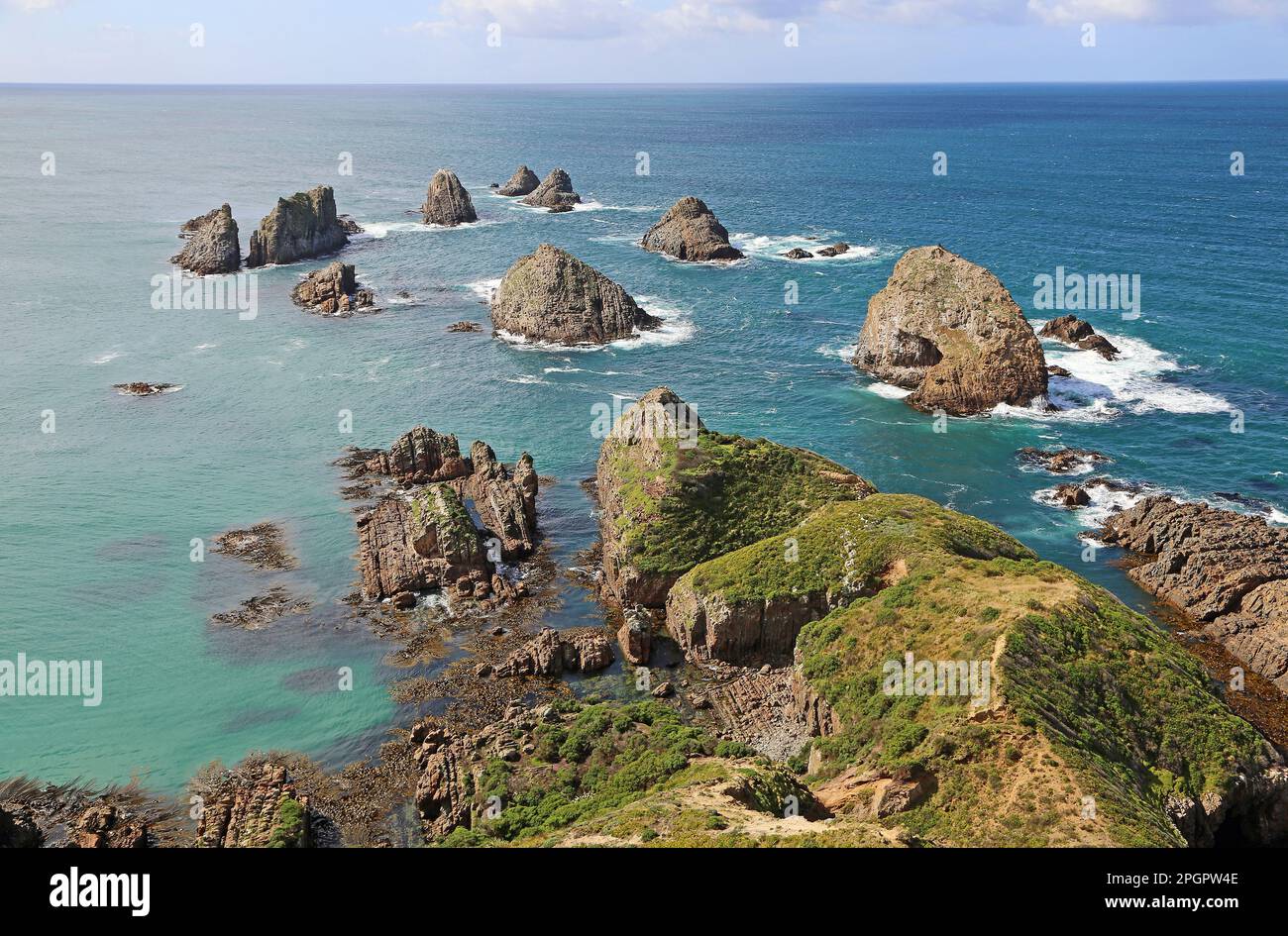 Nugget point - Nouvelle-Zélande Banque D'Images