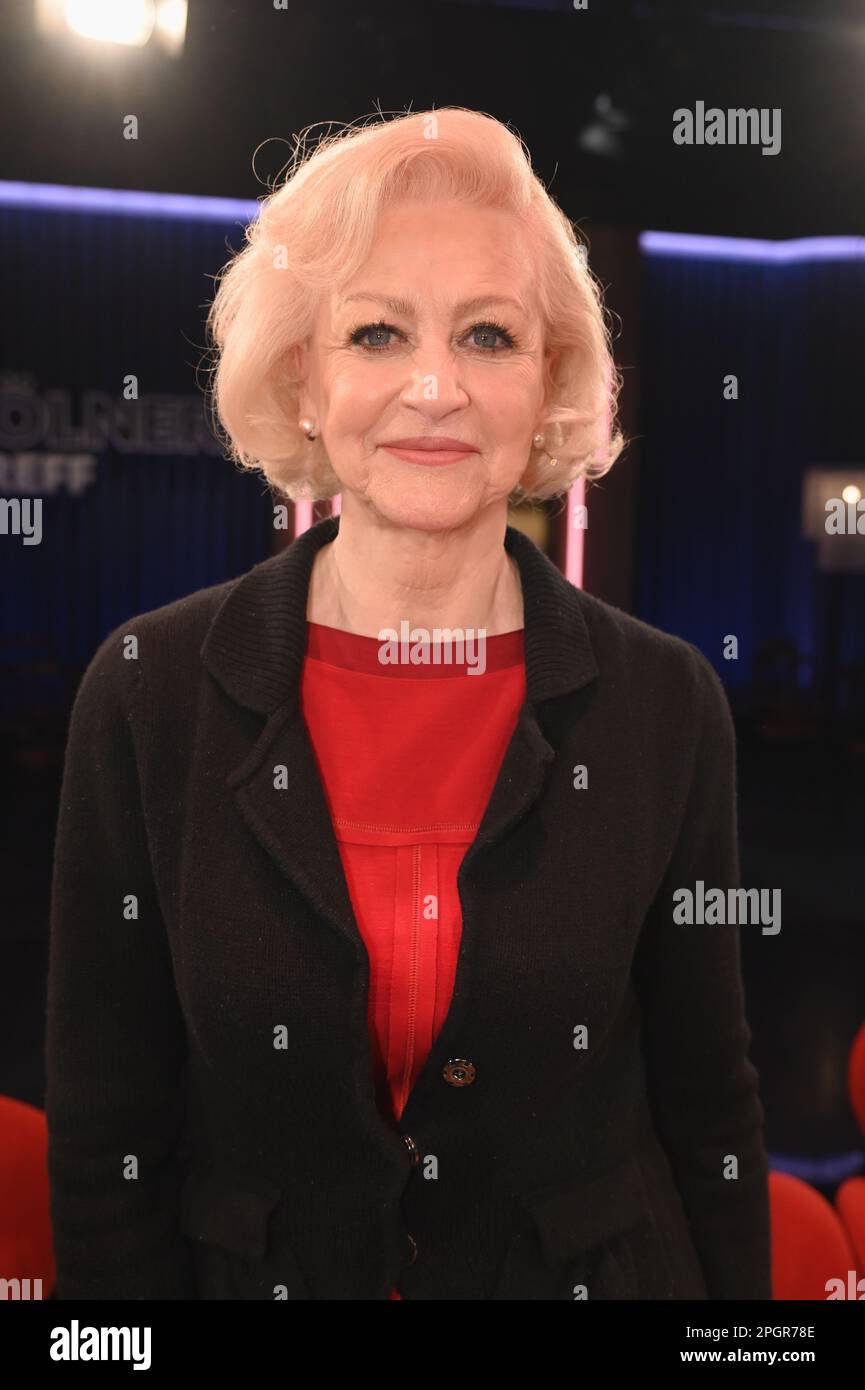 Cologne, Allemagne. 24th mars 2023. Ancien patineur de figure Marika Kilius comme invité sur le WDR talk show Kölner Treff crédit: Horst Galuschka/dpa/Horst Galuschka dpa/Alay Live News Banque D'Images