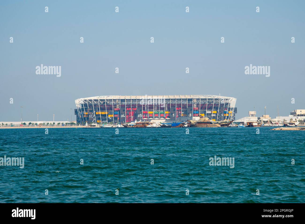 Doha, Qatar - 7 octobre 2022 : stade de la coupe du monde 974 Banque D'Images