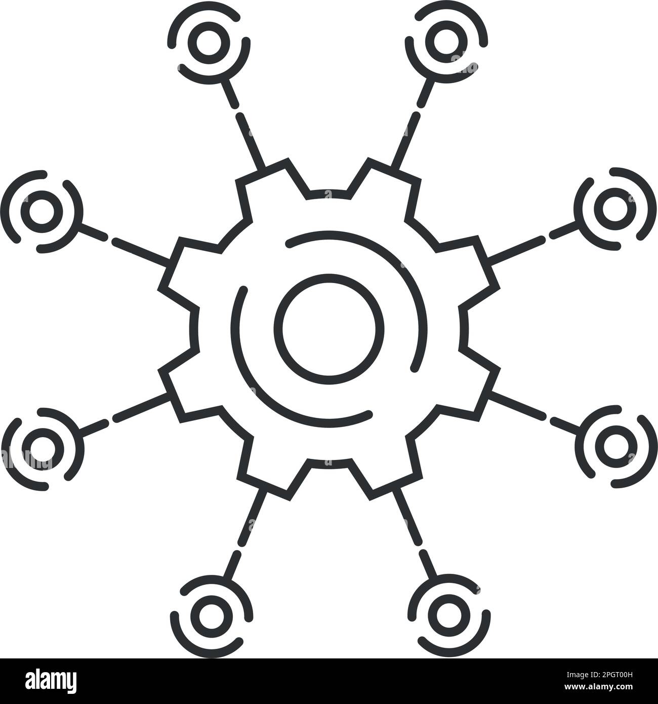 Icône API en style plat. Illustration du vecteur d'intégration logicielle sur un arrière-plan isolé. Concept d'entreprise de signe de programmation d'algorithme. Illustration de Vecteur
