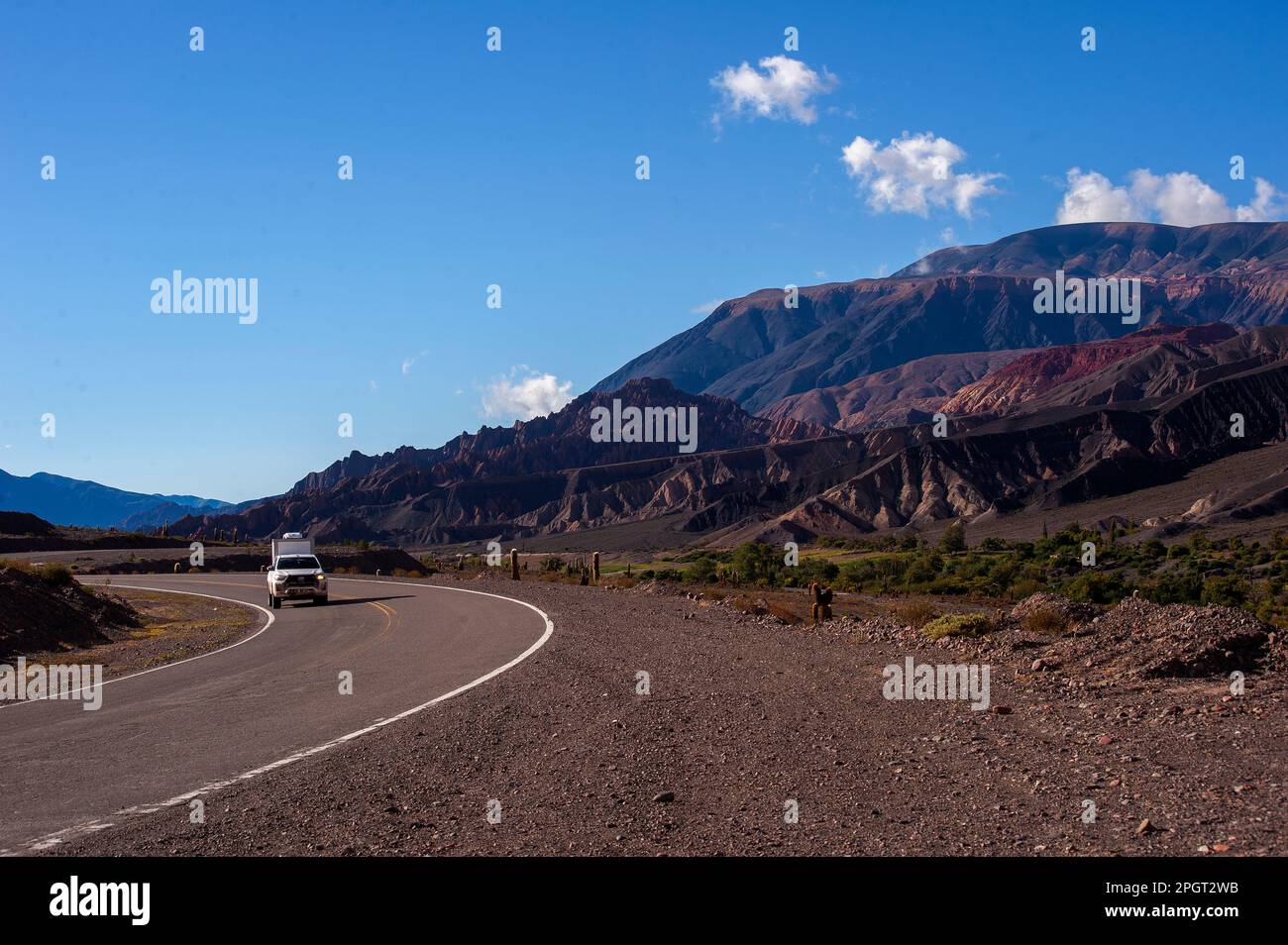 Ruta 51 entre Salta et San Antonio de Los Cobres, province de Salta, Argentine Banque D'Images