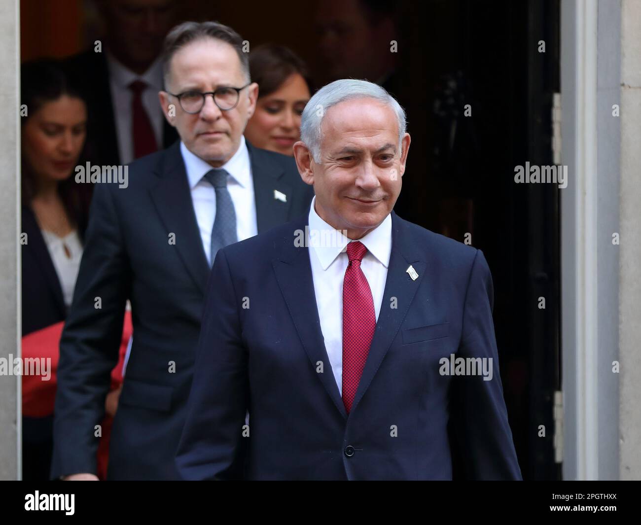 Londres, Royaume-Uni. 24th mars 2023. Le Premier ministre britannique Rishi Sunak accueille le Premier ministre israélien Benjamin Netanyahu au numéro 10 de Downing Street. Credit: Uwe Deffner/Alay Live News Banque D'Images