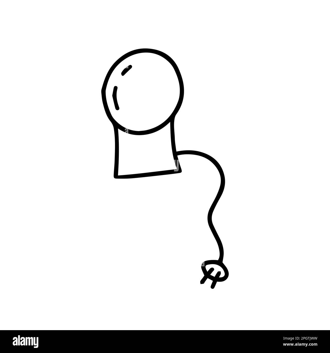 Illustration du vecteur de lumière nocturne Doodle Illustration de Vecteur