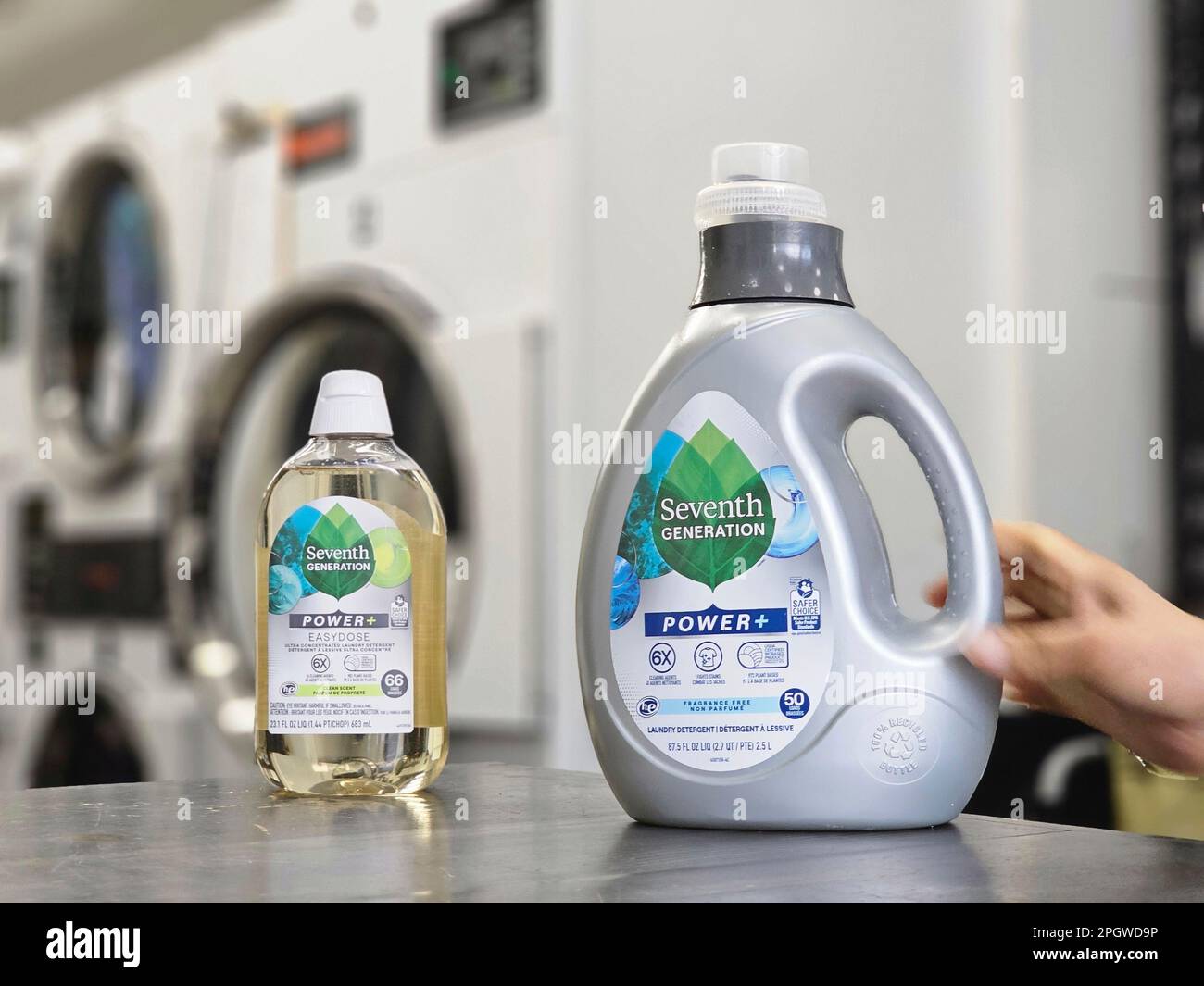 Bottles of Seventh Generation Power + Easy Dose Ultra Concentrated