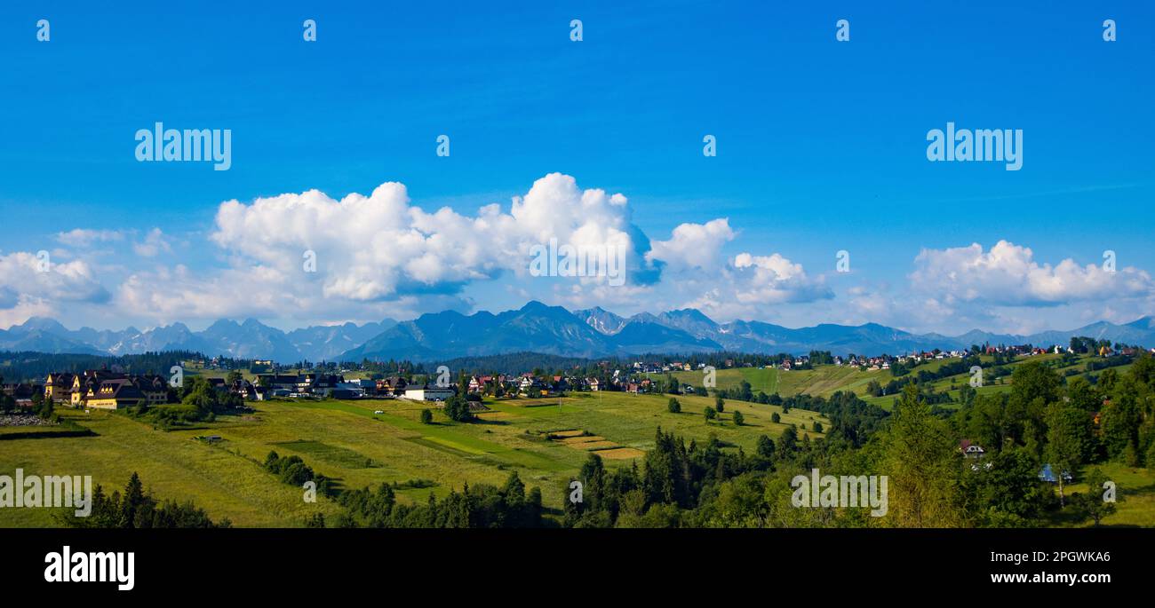 Parc national de Tatra. Pics polonais en été. Banque D'Images