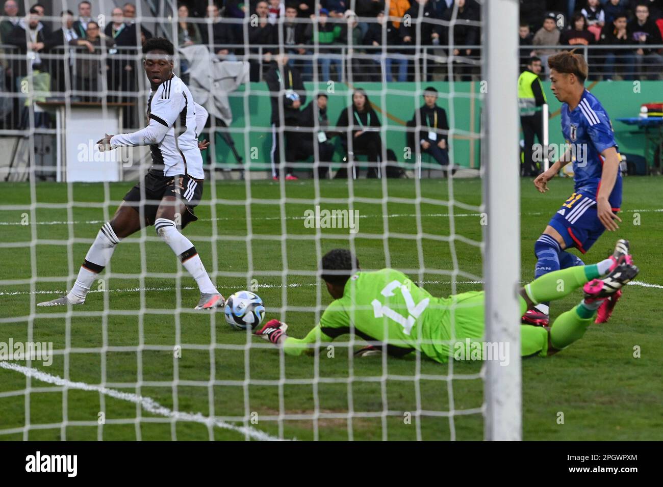 Francfort, Allemagne. 24th mars 2023. Goilchance Faride ALIDOU (GER), action, scène dans la zone de pénalité. Football Laenderspiel, U21, Allemagne - Japon sur 24 mars 2023, PSD Arena Francfort ? Credit: dpa/Alay Live News Banque D'Images