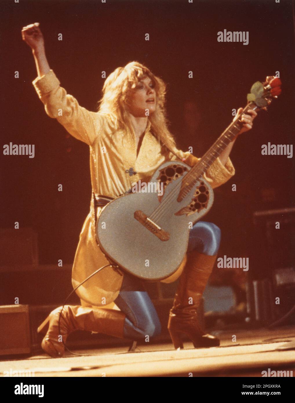Nancy Wilson de coeur au Palladium, New York, NY, 21 octobre 1978. Banque D'Images