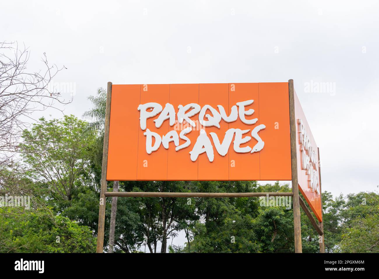Etat de Paraná, Brésil. Le Parque das Aves est un sanctuaire Banque D'Images