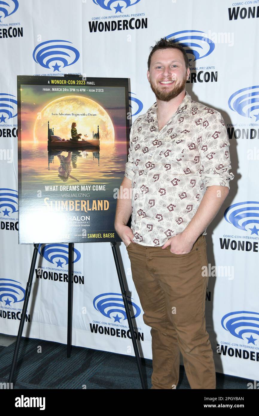 Casey Pyke arrive à Netflix photocall pour “Slumberland“ au WonderCon 2023 jour 1 au Centre de congrès d'Anaheim sur 24 mars 2023 Banque D'Images