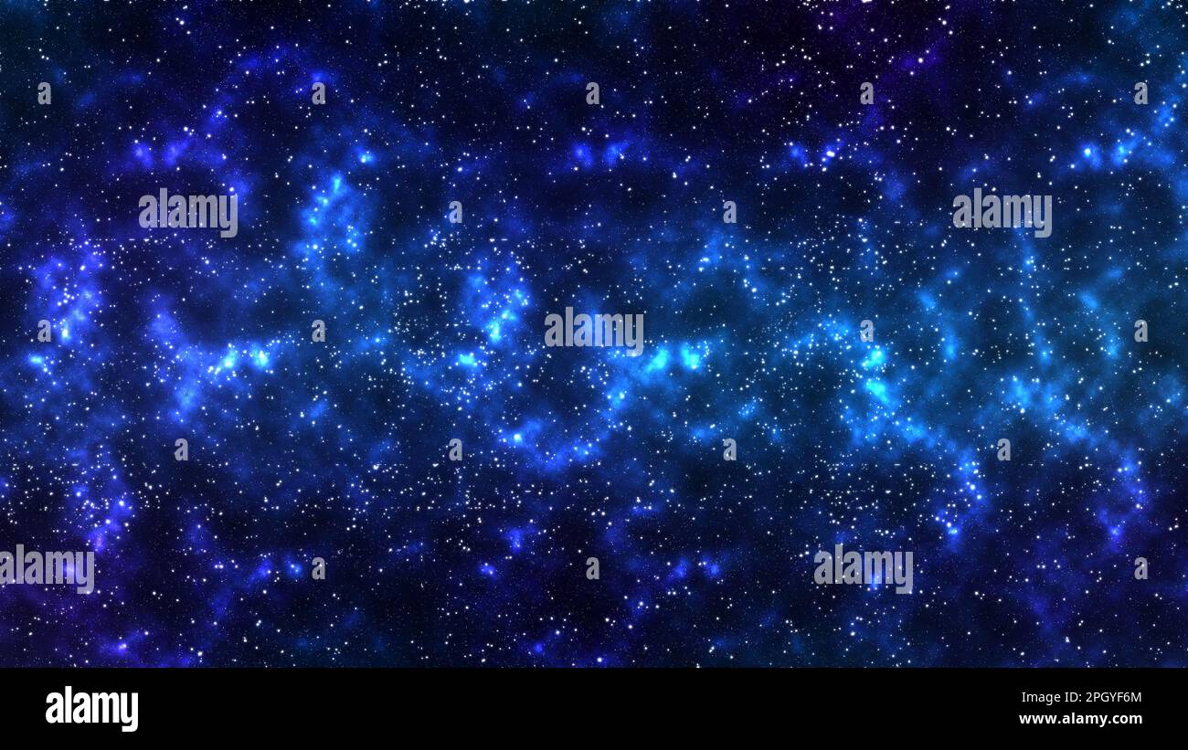 Arrière-plan abstrait avec étoiles brillantes et stardust. Espace profond. Univers. Banque D'Images