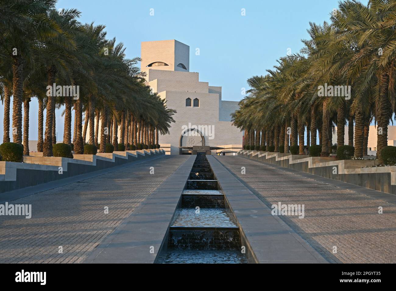 Musée de l'art islamique par les Archtics Ieoh Ming PEI et Jean-Michel Wilmotte, Doha, Qatar Banque D'Images