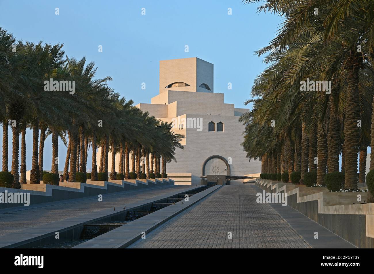 Musée de l'art islamique par les Archtics Ieoh Ming PEI et Jean-Michel Wilmotte, Doha, Qatar Banque D'Images